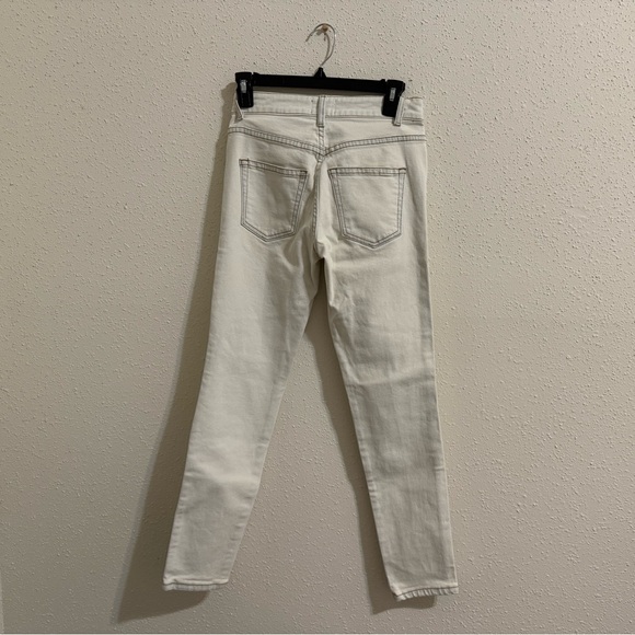 Khaite Kassandra Mid-rise Skinny Jeans In Washed Ivory - Size 26 - Picture 4 of 11